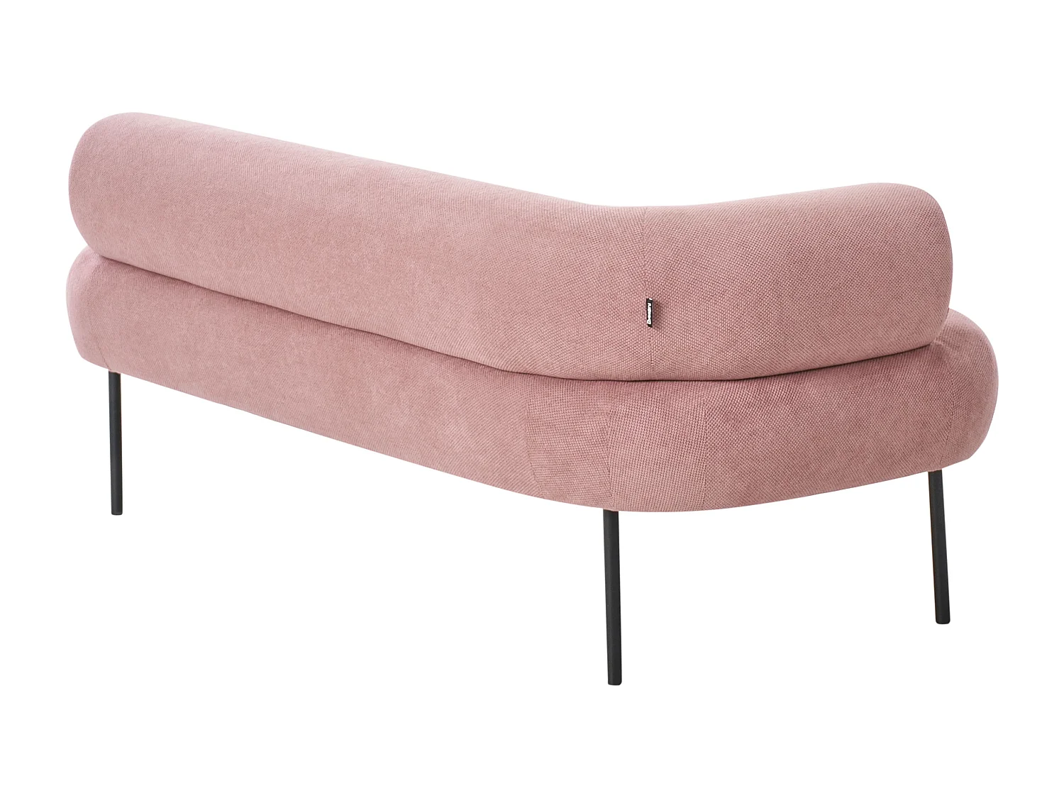 Chaise longue côté droite MIRMANDE Tissu Rose
