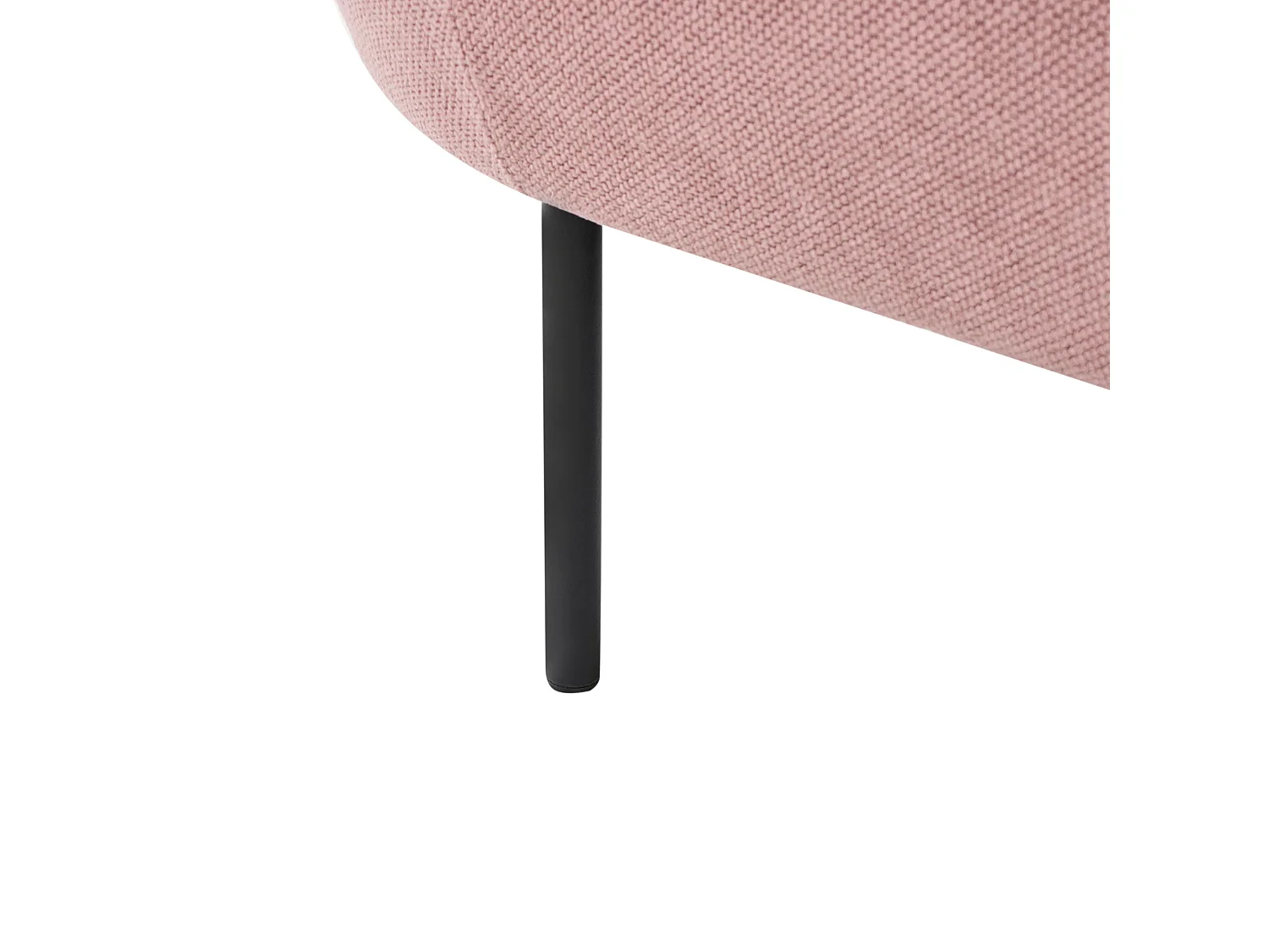 Chaise longue côté droite MIRMANDE Tissu Rose