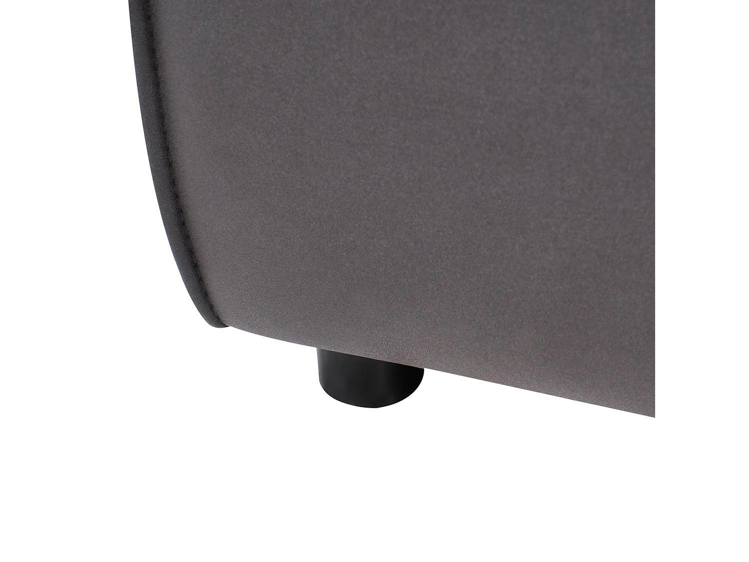 Chaise longue côté droit BRANDE Cuir PU Noir