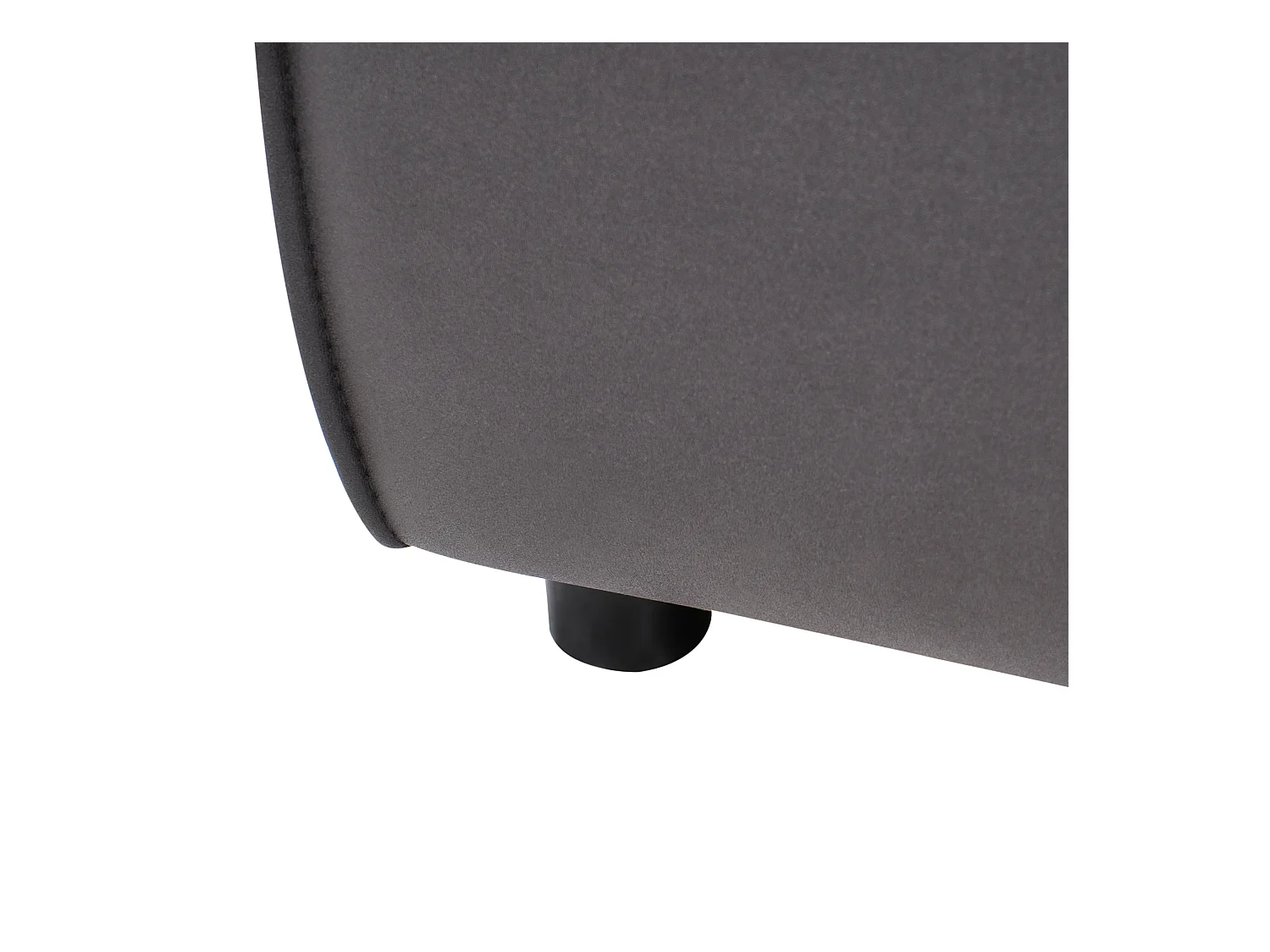 Chaise longue côté droite BRANDE Cuir PU Noir