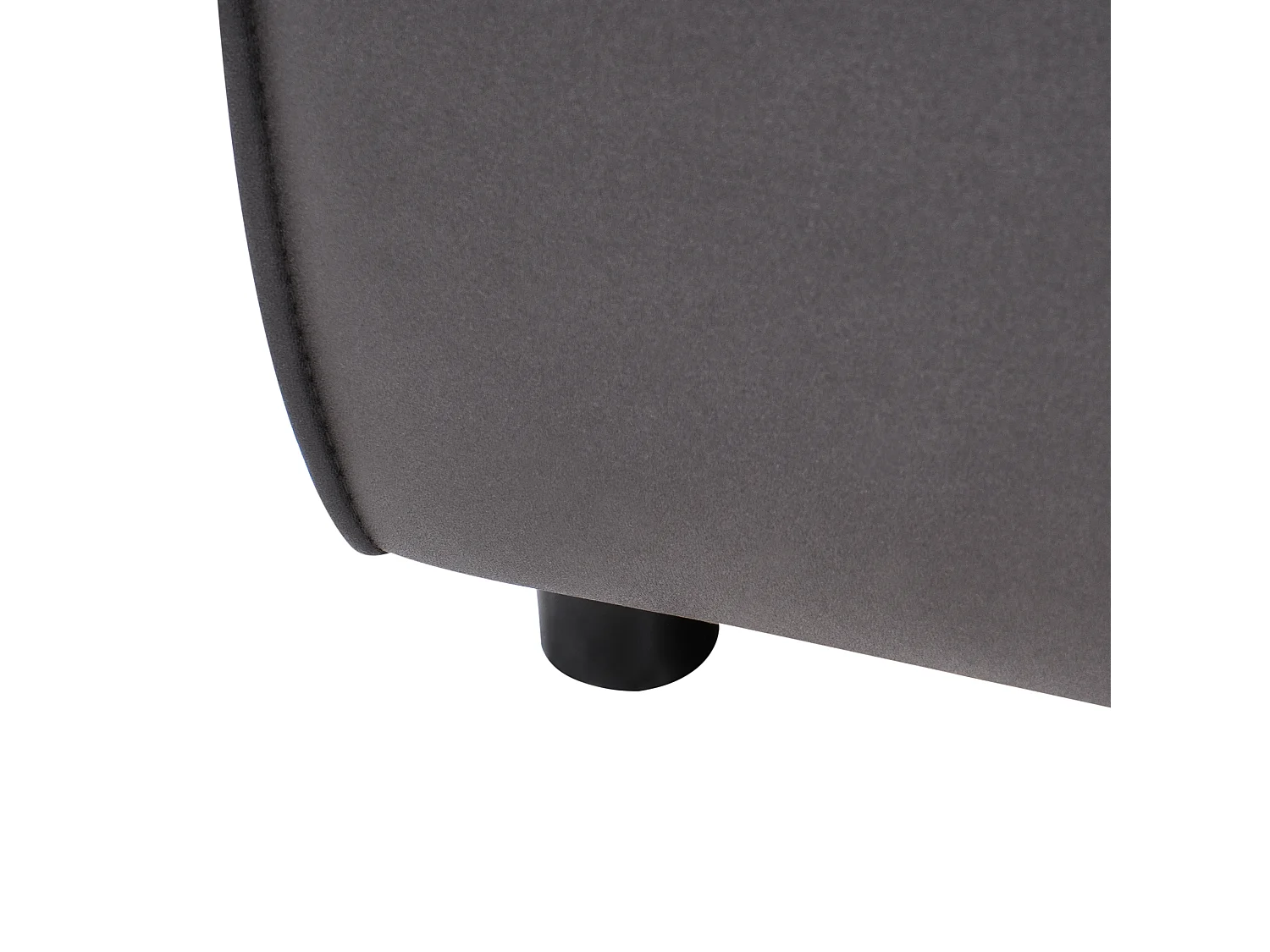 Chaise longue côté gauche BRANDE Cuir PU Noir