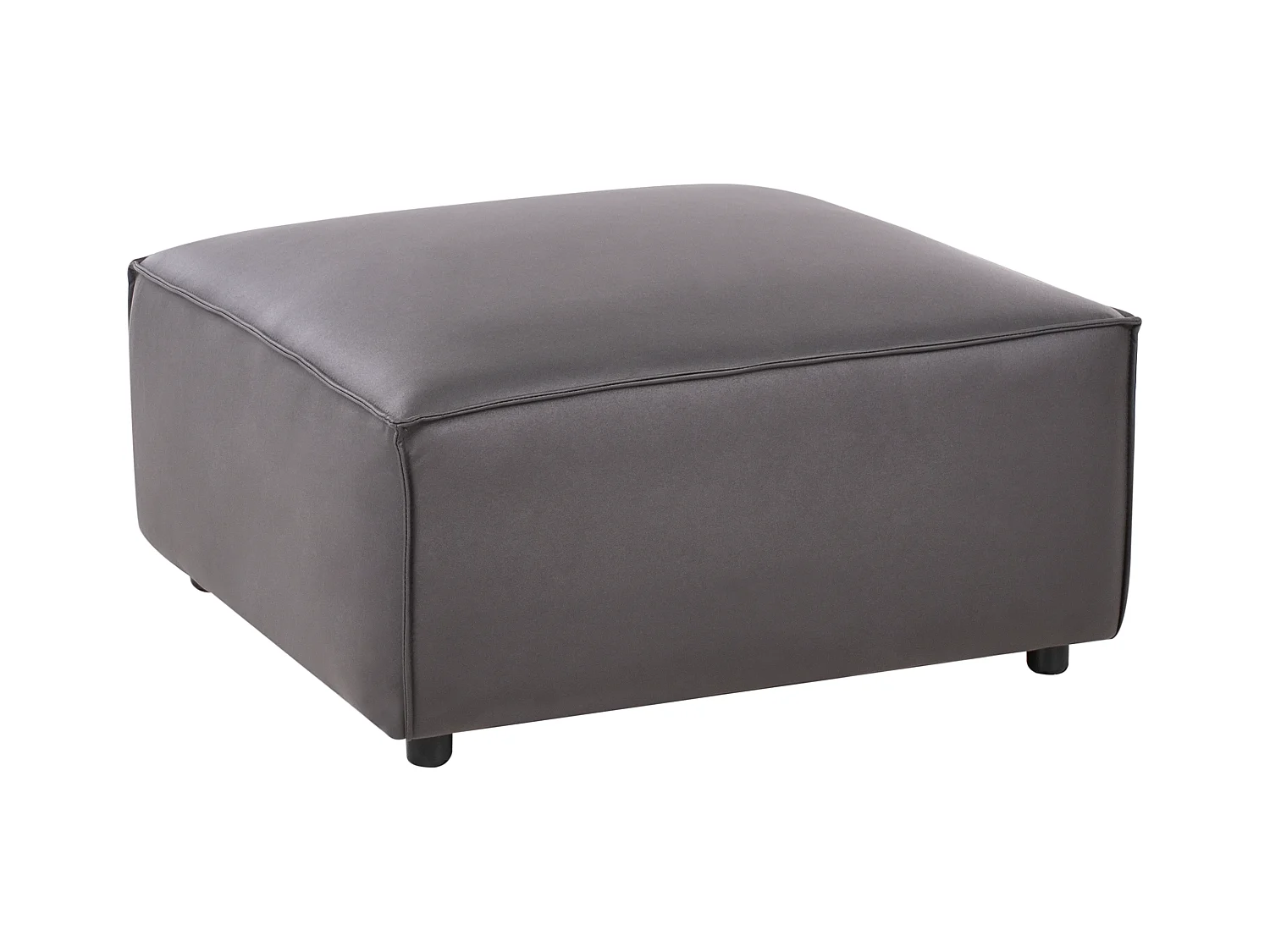 Ottoman BRANDE Cuir PU Noir