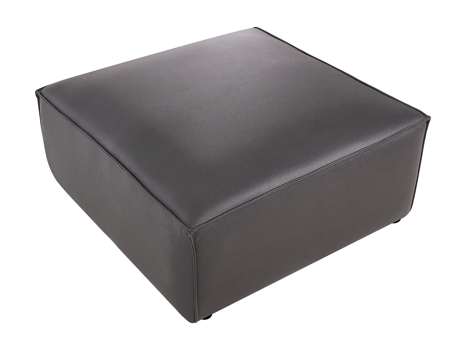 Ottoman BRANDE Cuir PU Noir