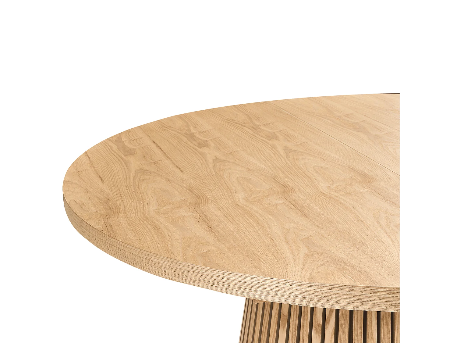 Table de salle à manger extensible MOORE Frêne clair 120/160 cm 120 cm