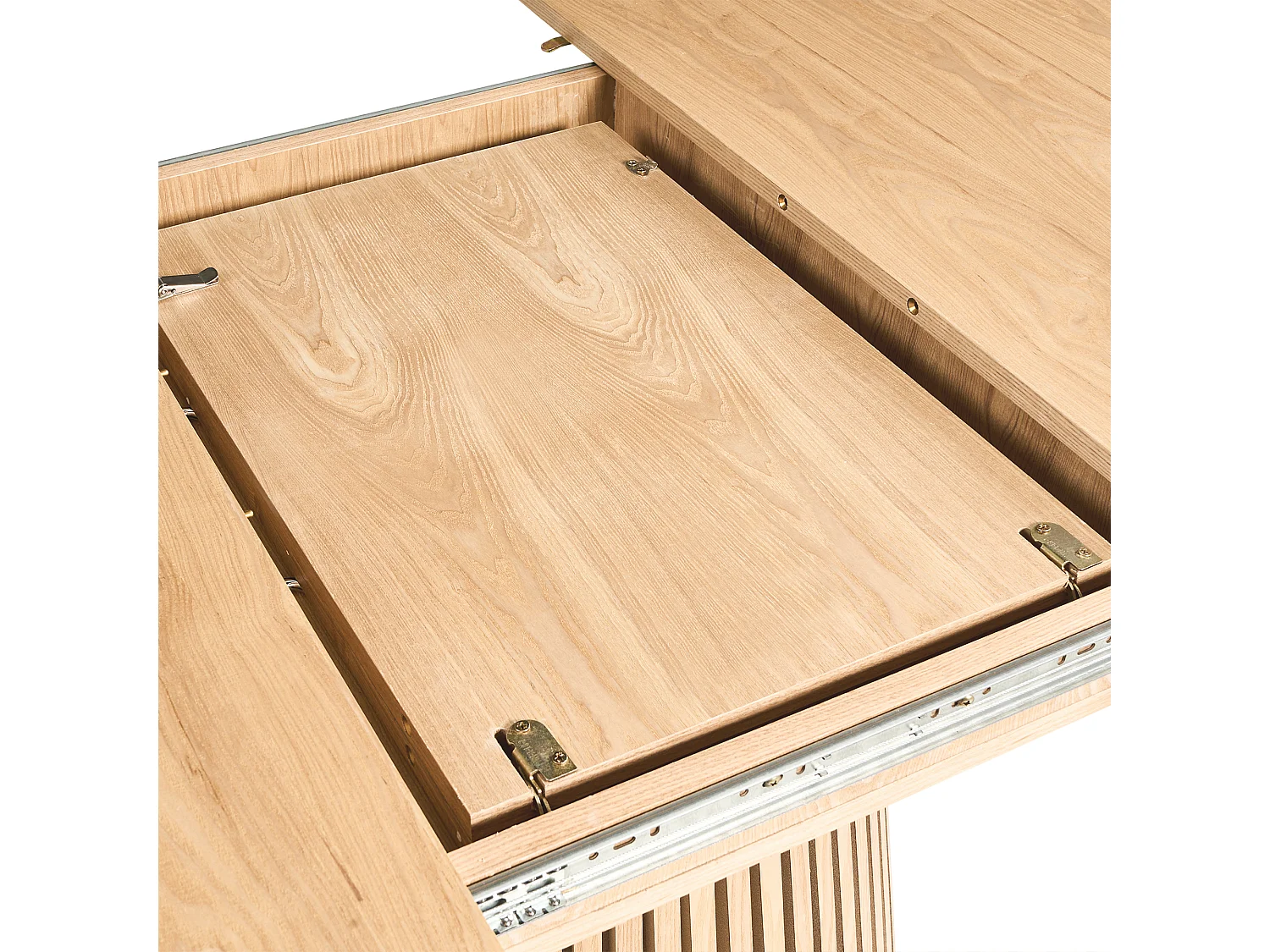 Table de salle à manger extensible MOORE Frêne clair 120/160 cm 120 cm