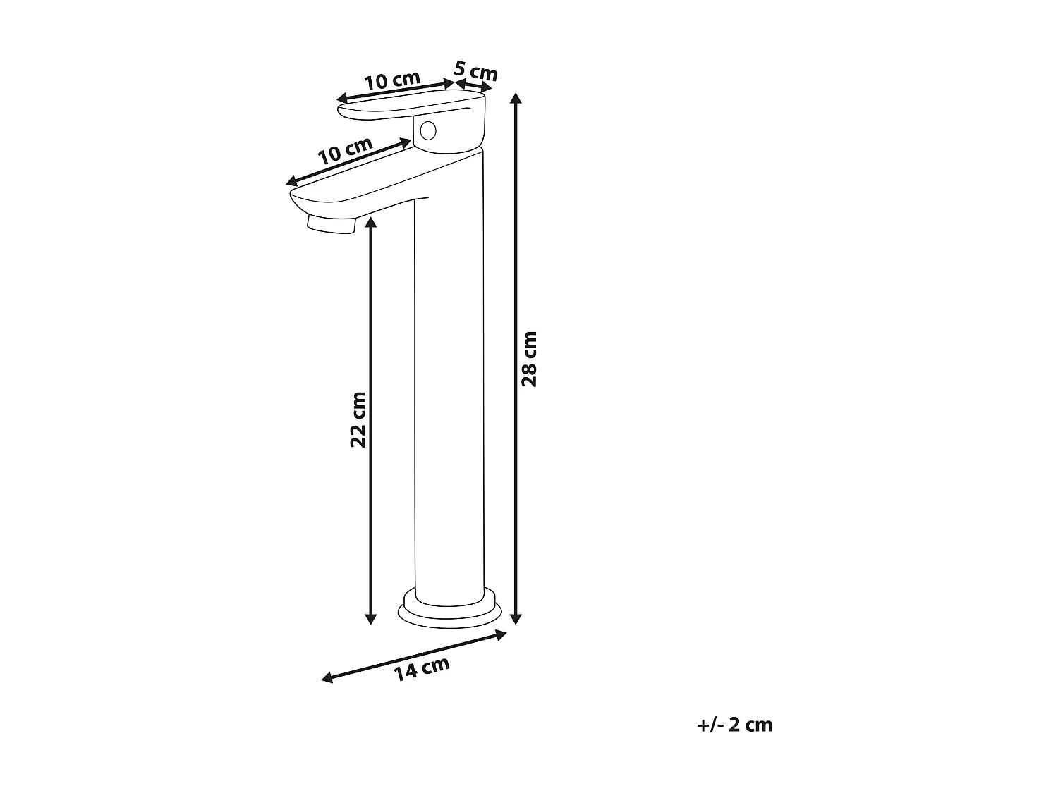 Robinet mitigeur de lavabo CHIMBOTE Laiton Noir