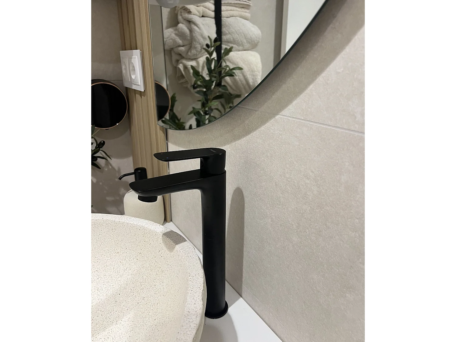 Robinet mitigeur de lavabo CHIMBOTE Laiton Noir