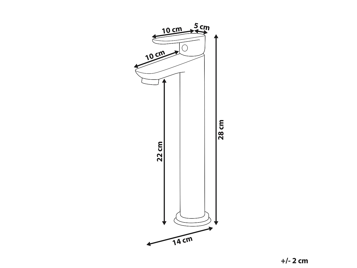Robinet mitigeur de lavabo CHIMBOTE Laiton Noir