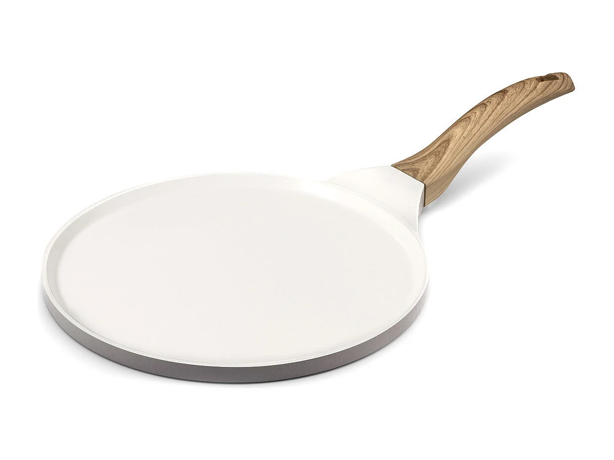 Mythic - Crépière 25.7 cm avec revêtement en céramique blanche