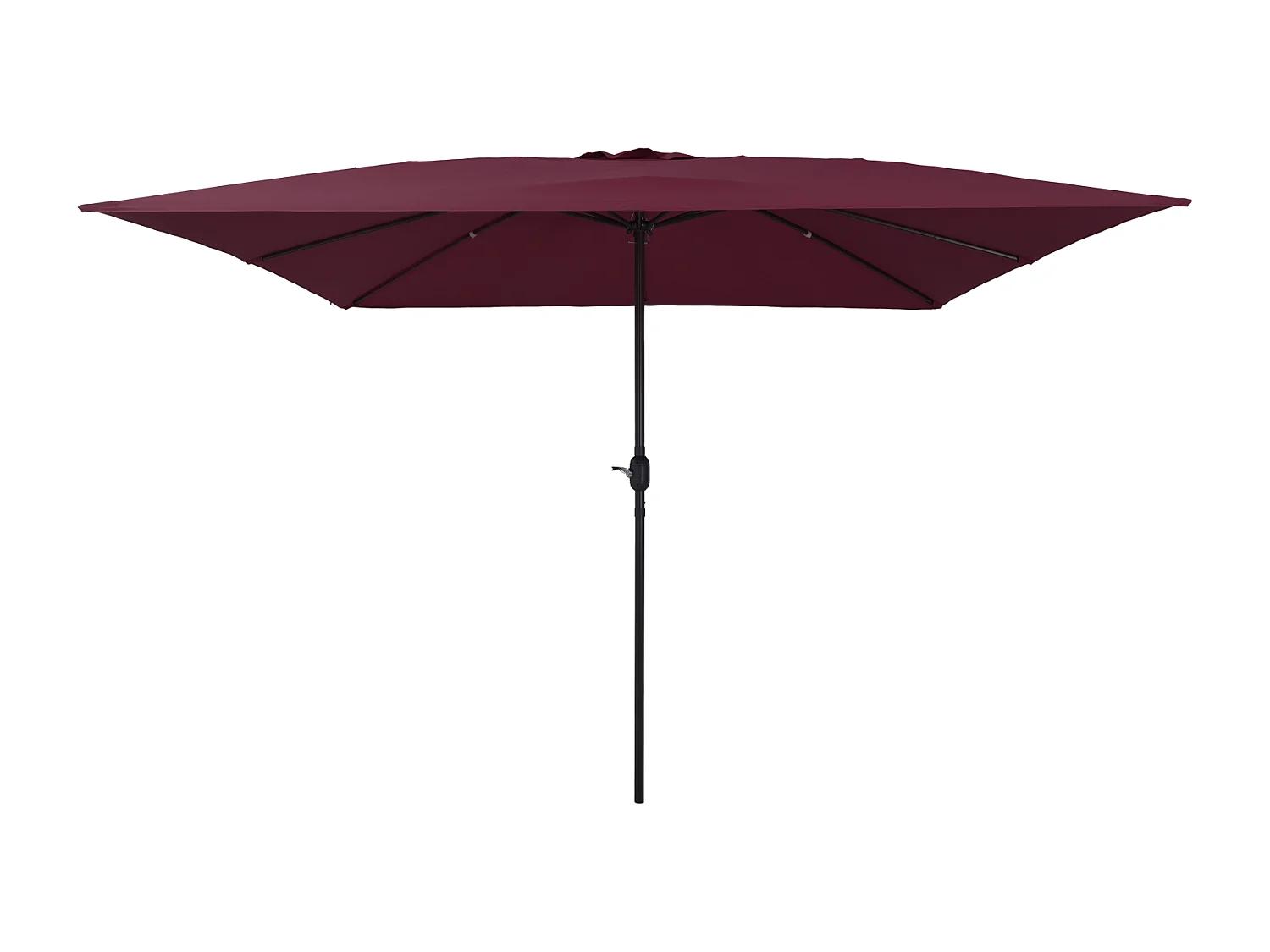 Parasol carré 295x245 cm Bordeaux