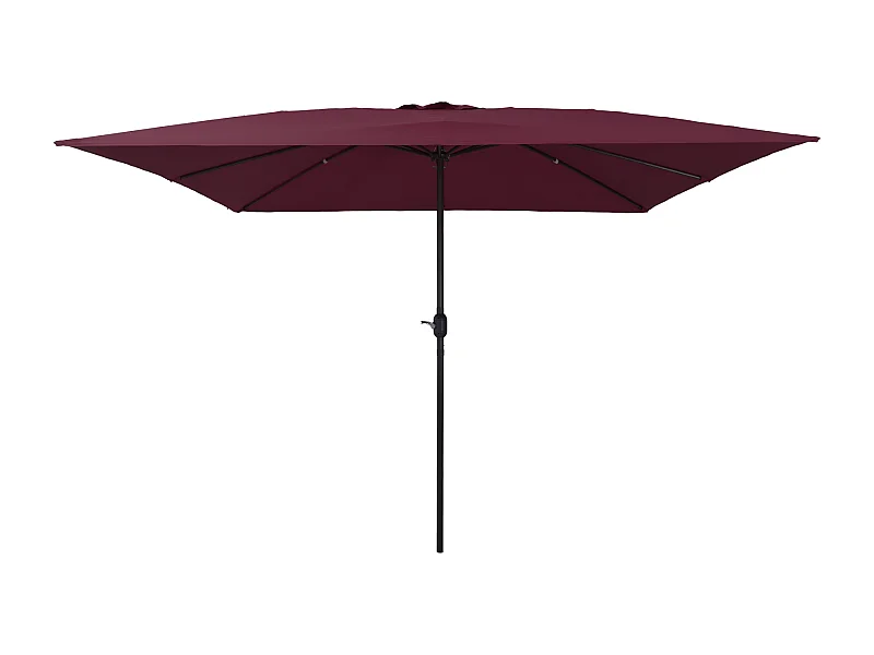 Parasol carré 295x245 cm Bordeaux
