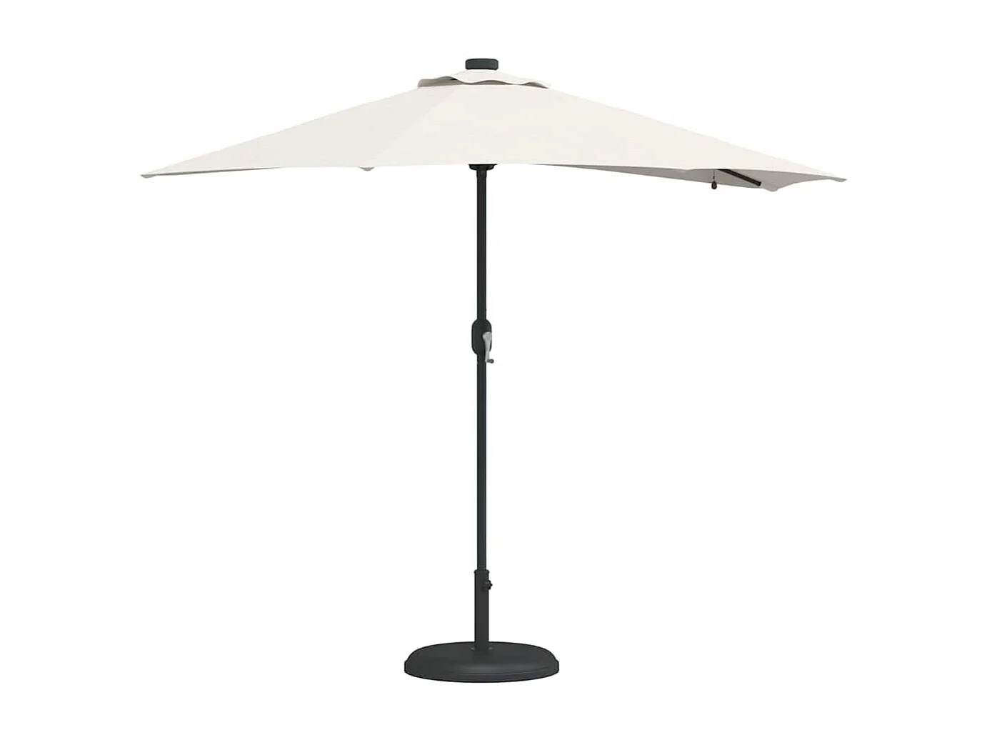 Ombrellone da giardino in tessuto color sabbia 294 x 150 x 223 cm