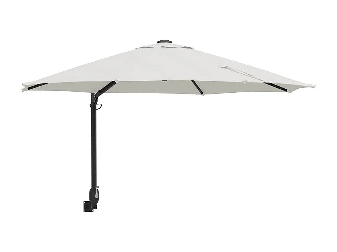 Ombrellone a sbalzo in poliestere sabbia, alluminio grande pieghevole