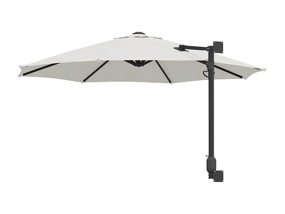 Ombrellone a sbalzo in poliestere sabbia, alluminio grande pieghevole