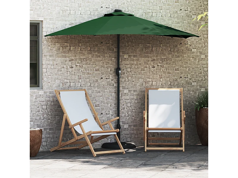 Ombrellone da giardino verde 294 x 150 x 223 cm in tessuto