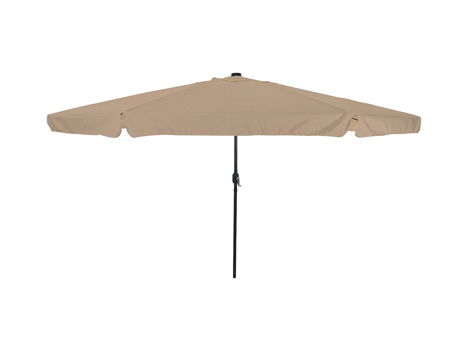 Sombrilla de jardín con luces LED ø395x245 cm Taupe
