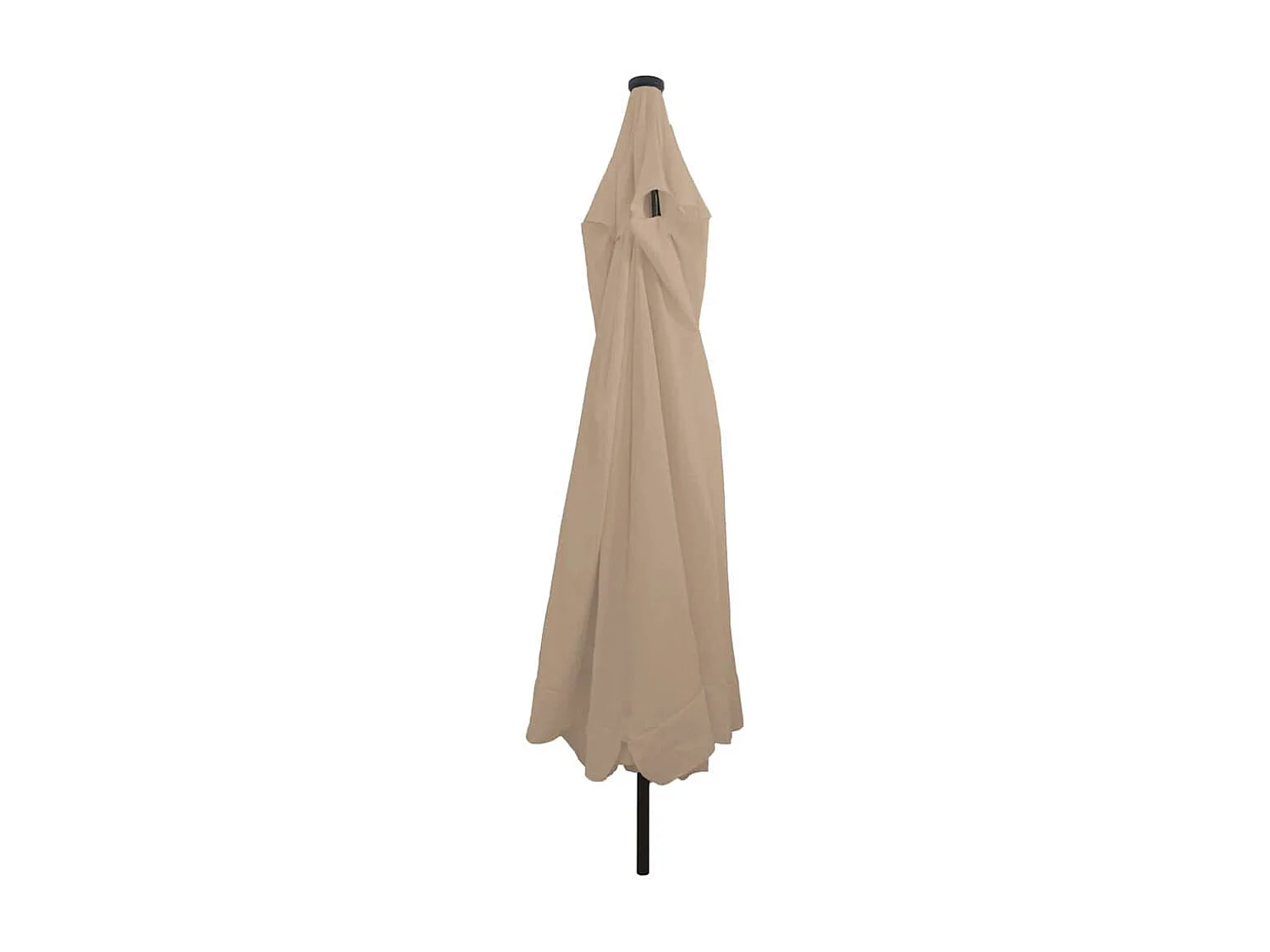 Sombrilla de jardín con luces LED ø395x245 cm Taupe