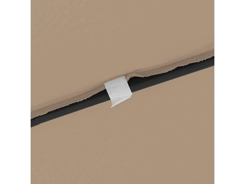 Ombrellone da giardino quadrato 295x245 cm Tortora