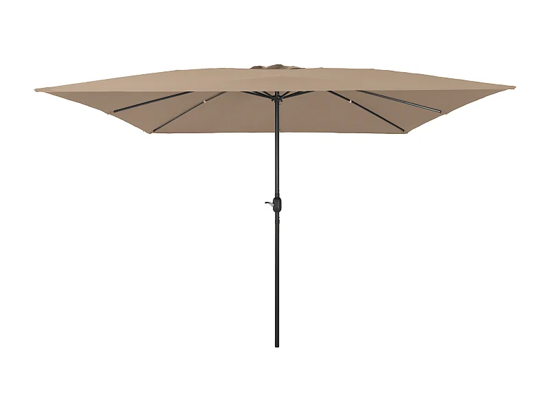Ombrellone da giardino quadrato 295x245 cm Tortora
