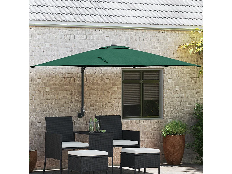 Ombrellone da giardino Vert Poliestere 300 cm x 300 cm pieghevole