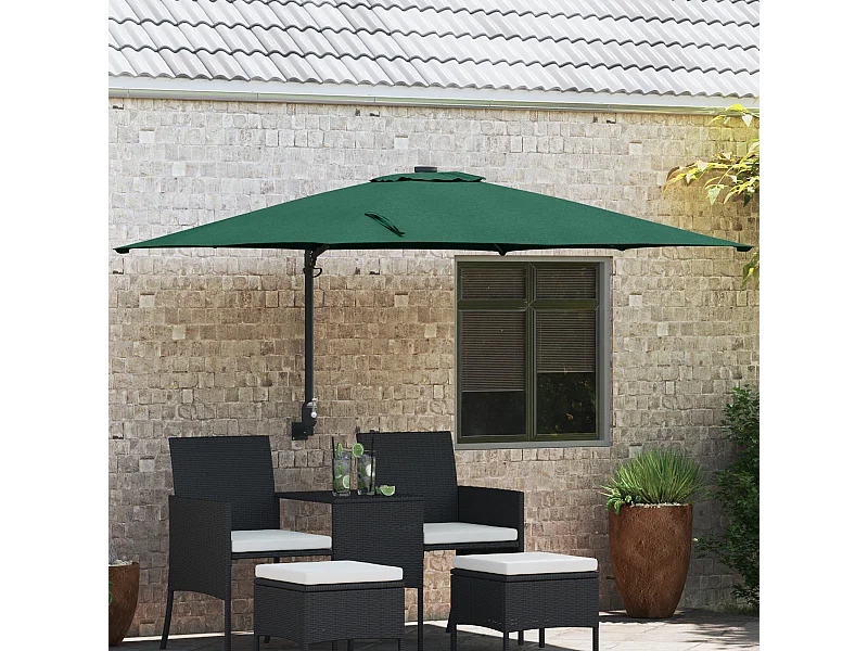 Ombrellone da giardino Vert Poliestere 300 cm x 300 cm pieghevole