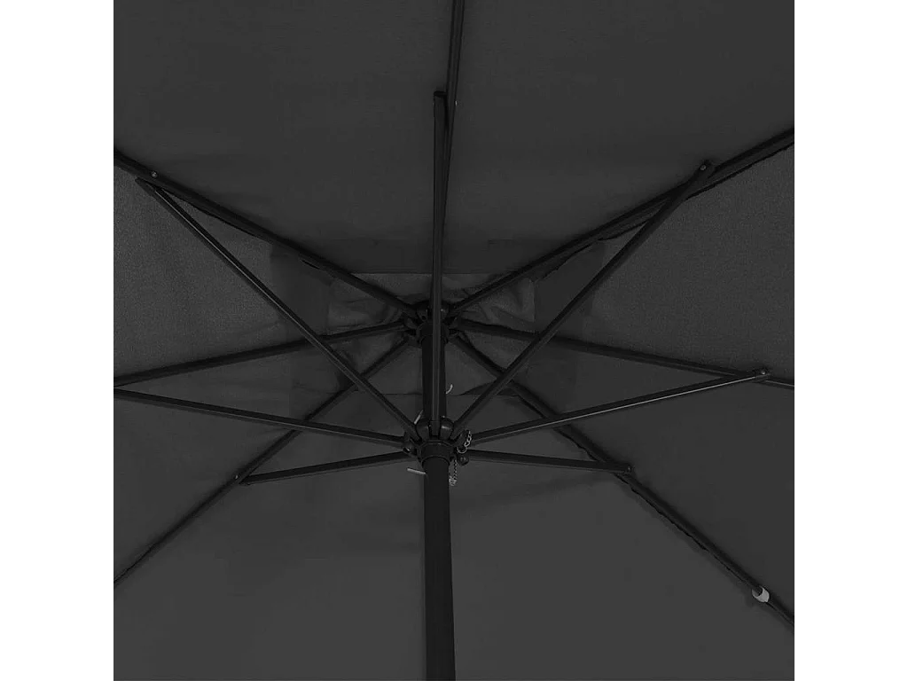 Ombrellone da giardino quadrato 295x245 cm Antracite