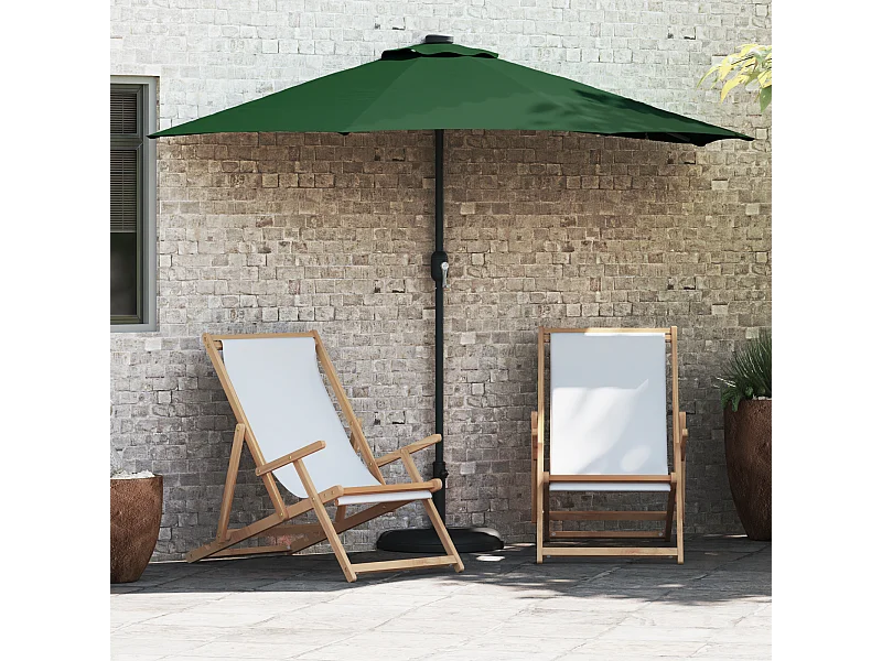 Ombrellone da giardino in alluminio - Verde, 294 cm