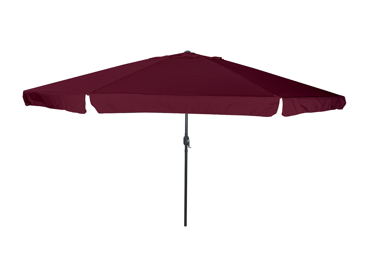Ombrellone da giardino ø395x245 cm Bordeaux Rosso