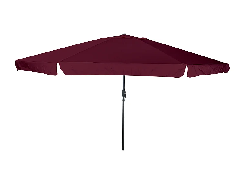 Ombrellone da giardino ø395x245 cm Bordeaux Rosso