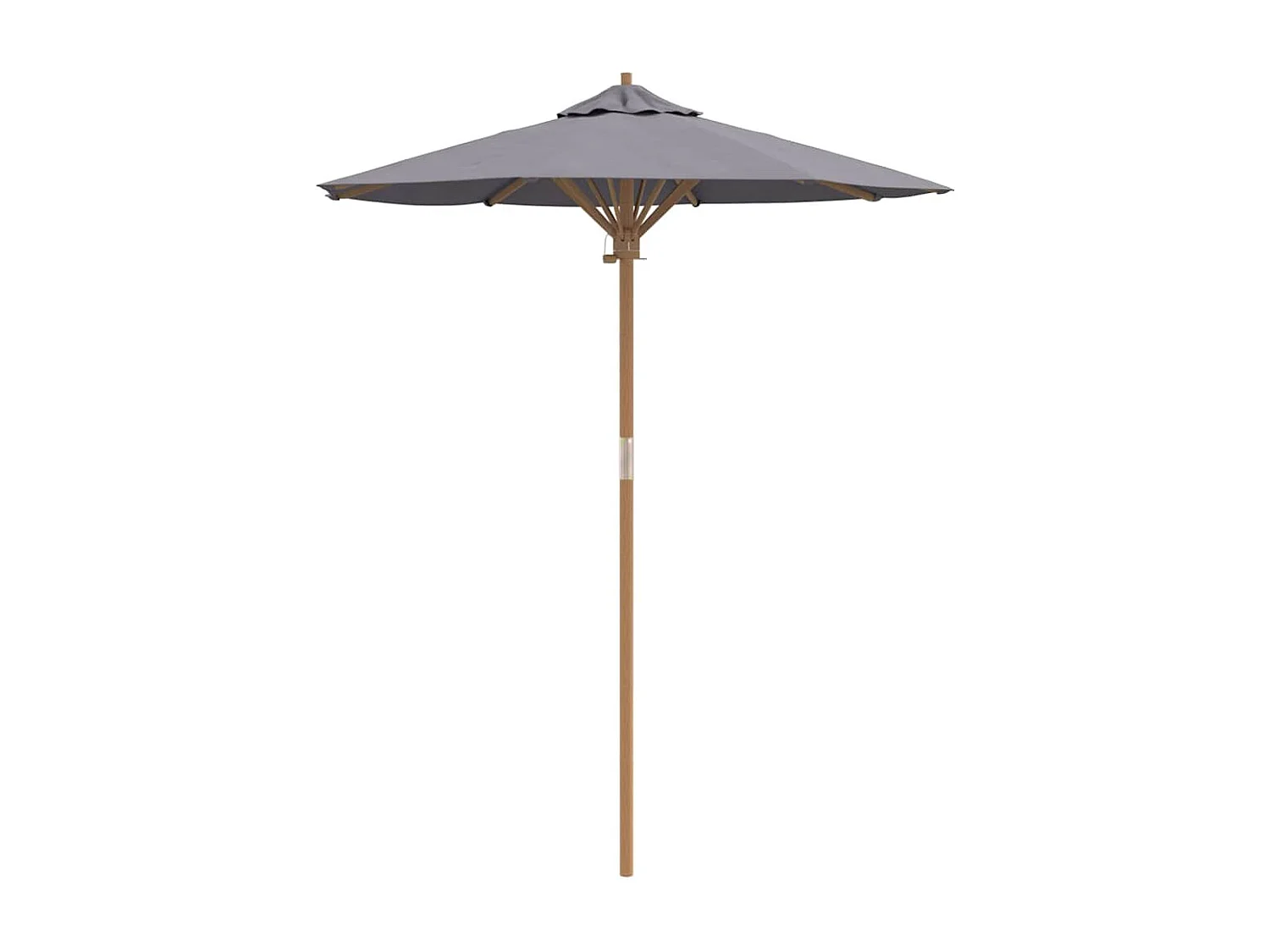 Ombrellone da giardino in bambù grigio scuro 180x230 cm