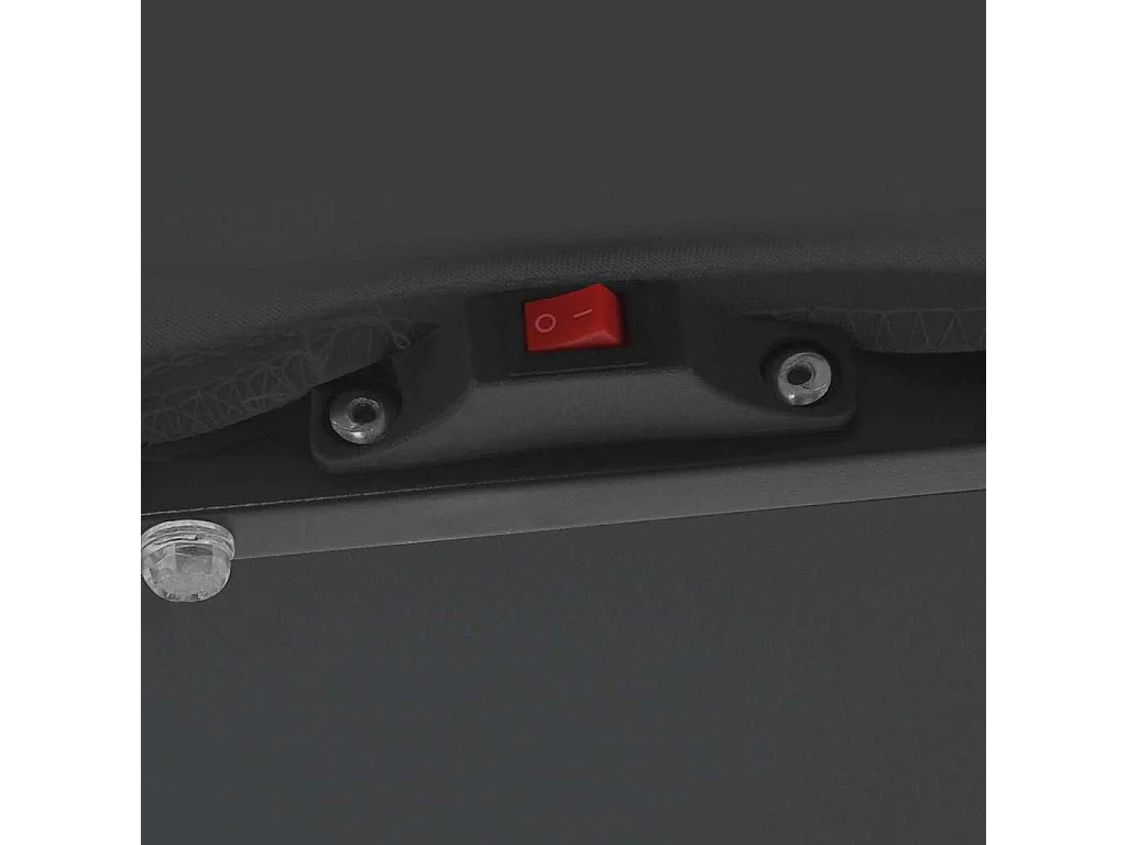 Ombrellone da giardino quadrato con luci LED 295x245 cm in antracite