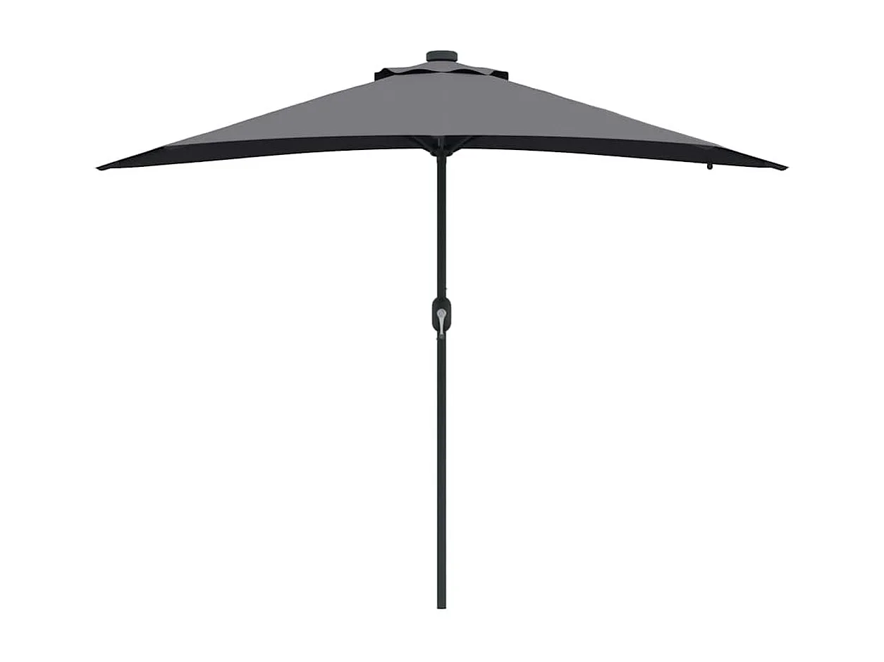 Ombrellone da giardino antracite 294 x 150 x 223 cm tessuto