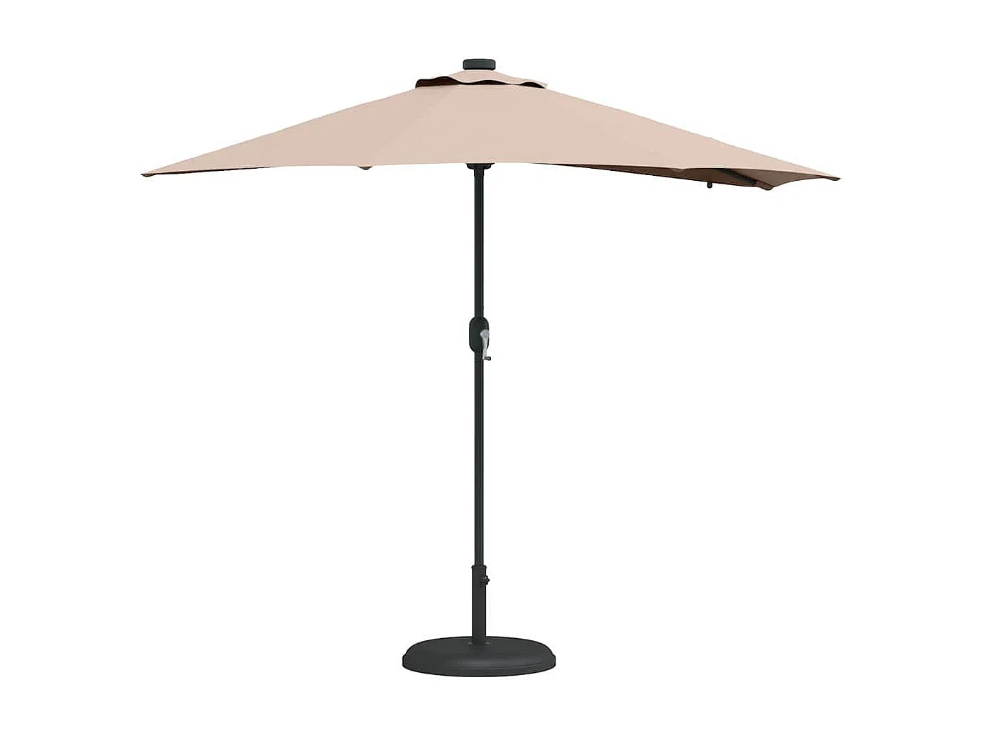 Ombrellone da giardino color tortora 294 x 150 x 223 cm in tessuto