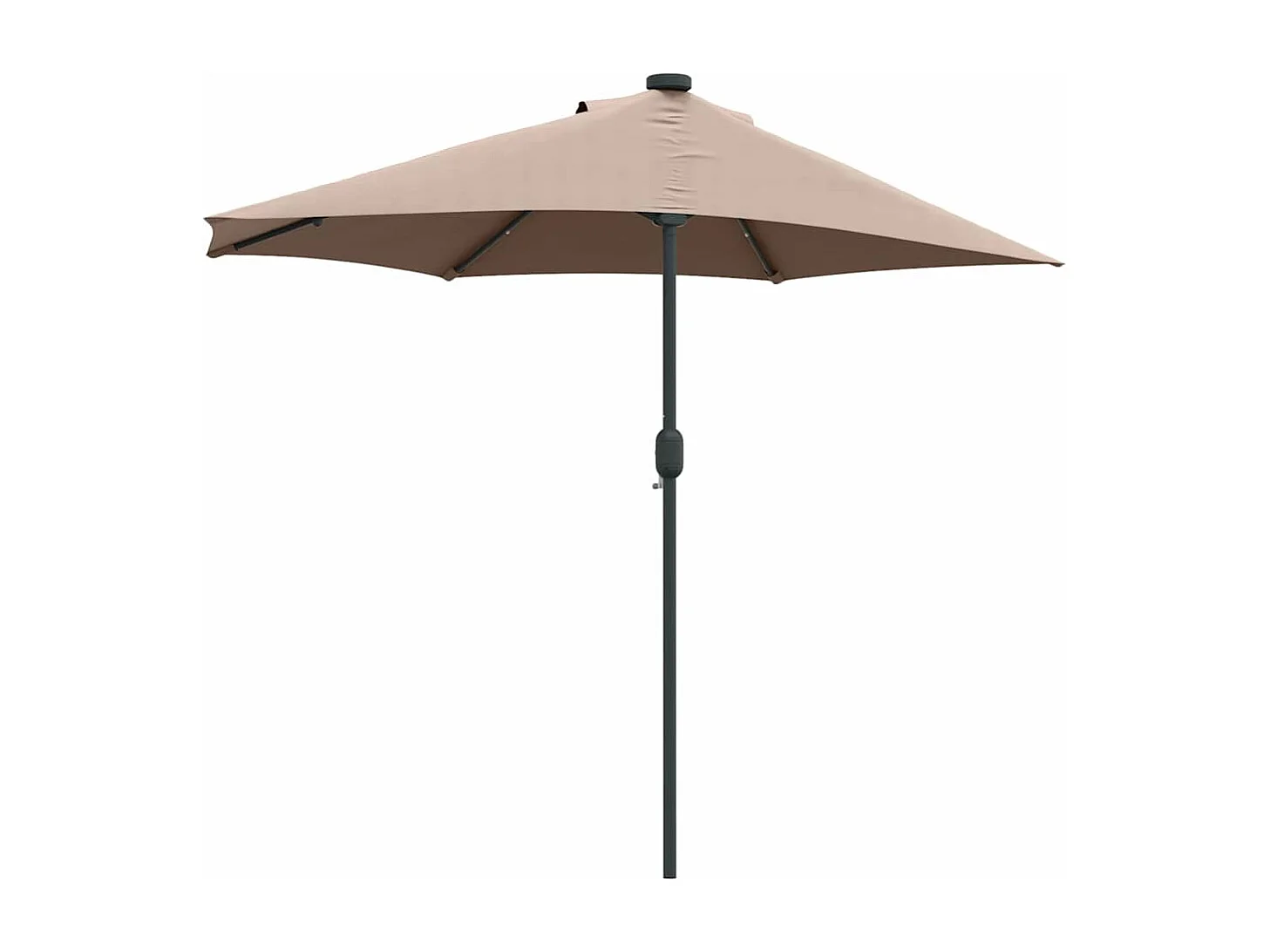 Ombrellone da giardino color tortora 294 x 150 x 223 cm in tessuto