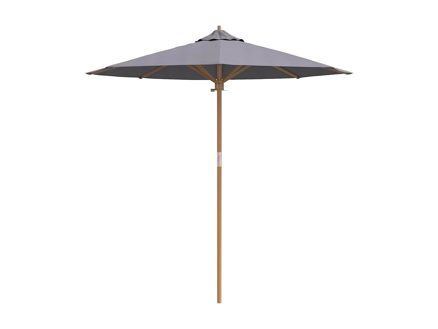 Ombrellone da giardino grigio scuro 217x230 cm in bambù