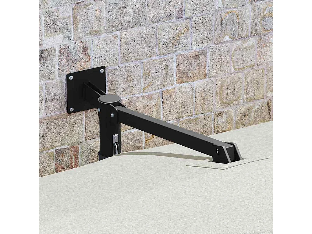 Ombrellone da giardino in poliestere e alluminio, grande pieghevole