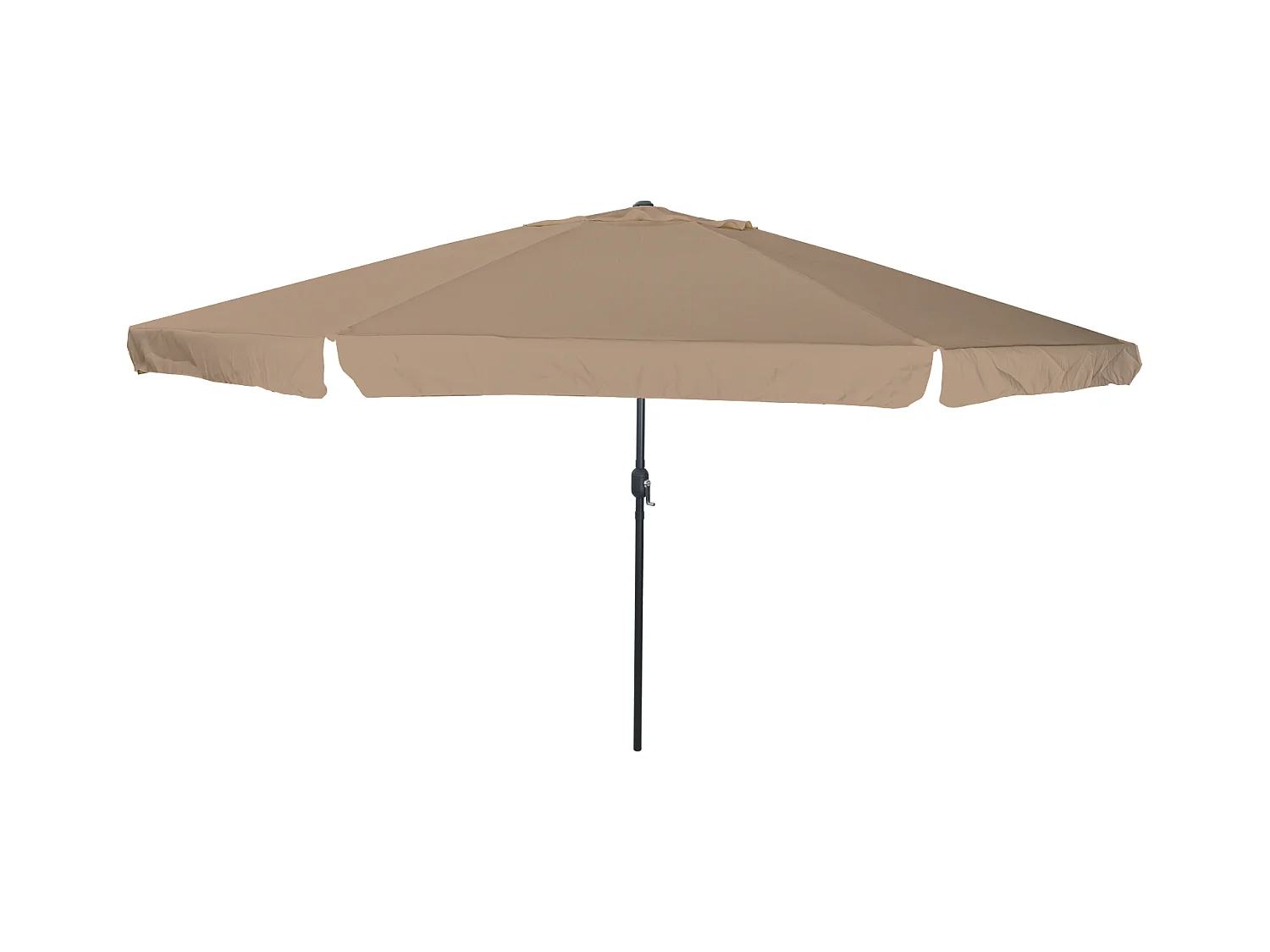 Parasol de jardin ø395x245 cm Taupe