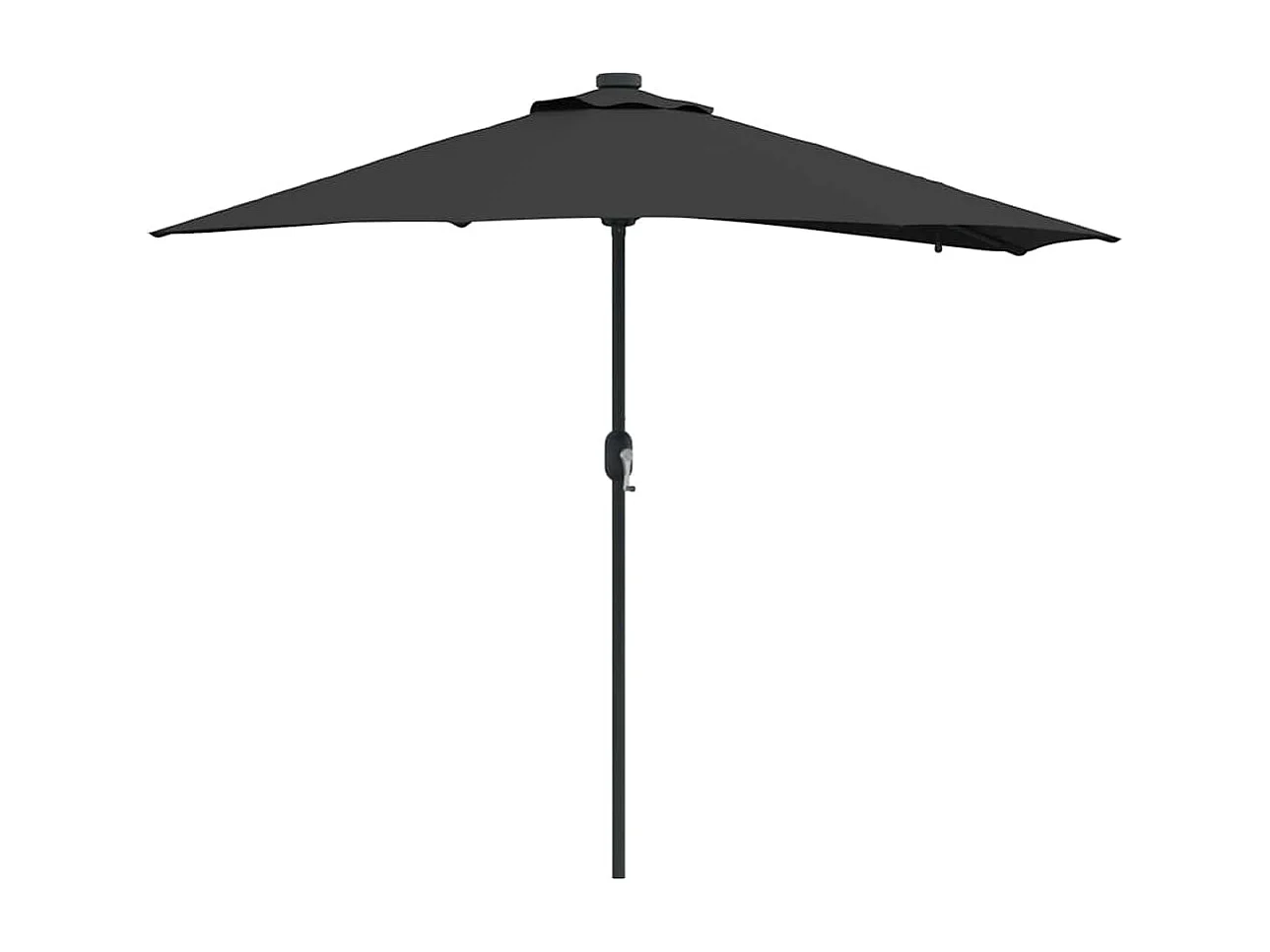 Ombrellone da giardino nero 294 x 150 x 223 cm in tessuto