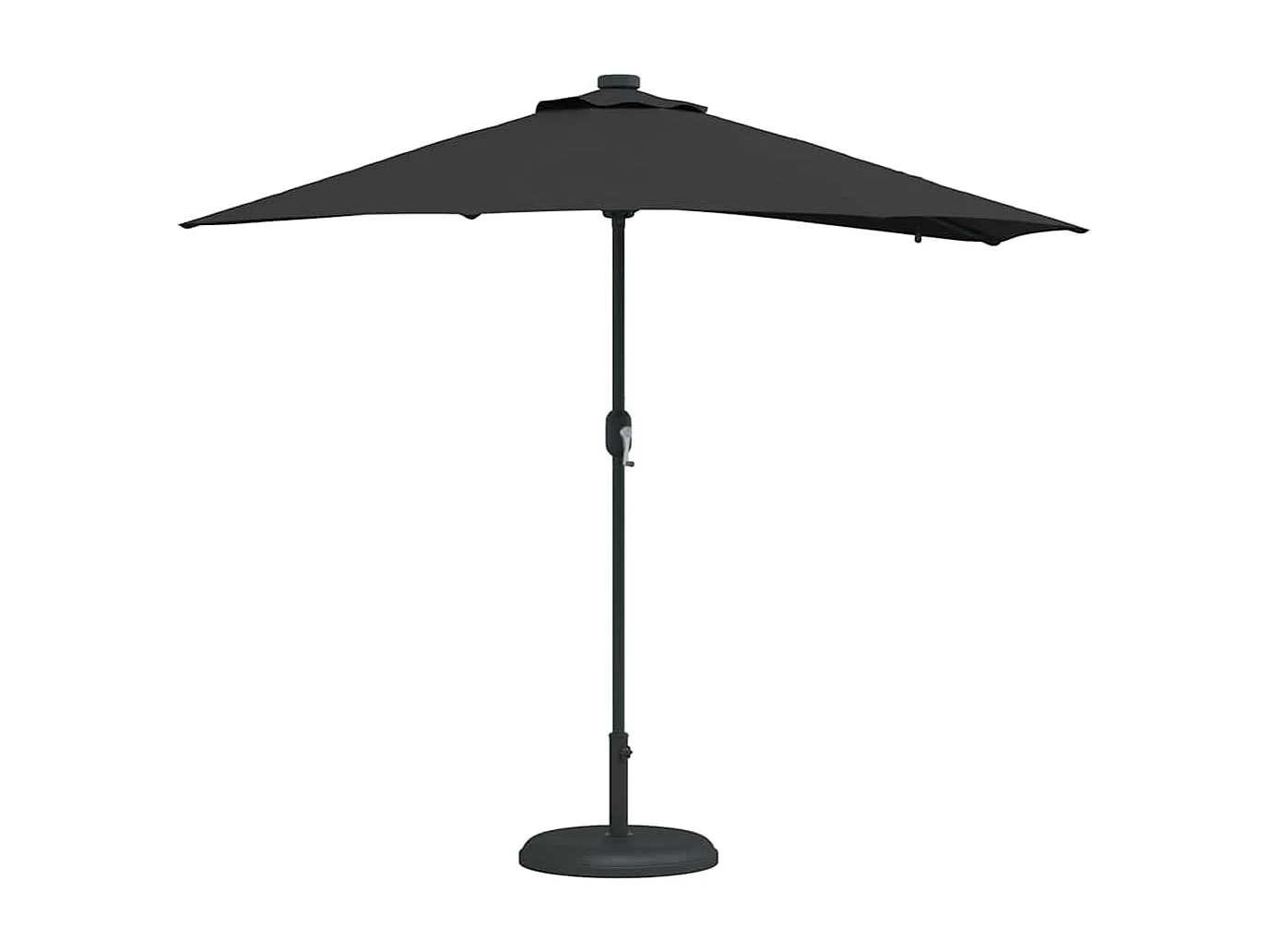 Ombrellone da giardino nero 294 x 150 x 223 cm in tessuto