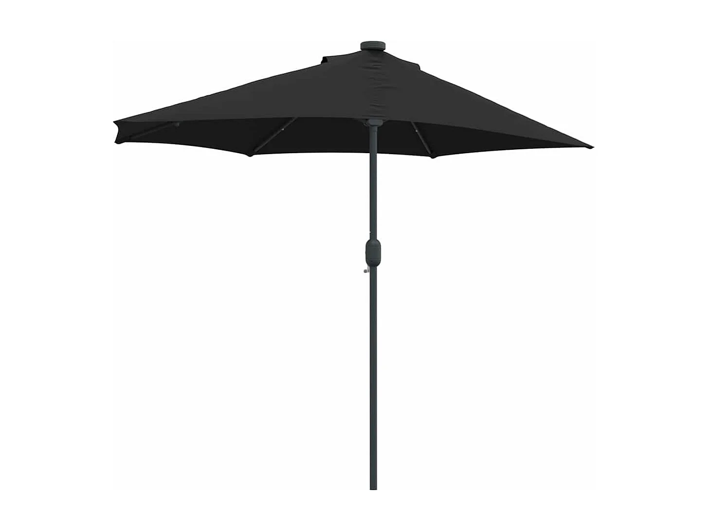 Ombrellone da giardino nero 294 x 150 x 223 cm in tessuto