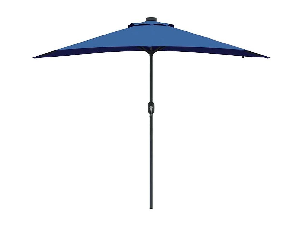 Ombrellone da giardino blu 294 x 150 x 223 cm in tessuto