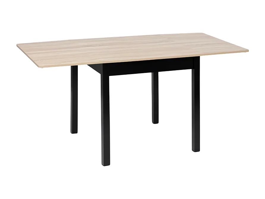 Table à manger extensible à rabat 2 à 6 places - Longueur 80-152 x Largeur 80 x hauteur 75 cm