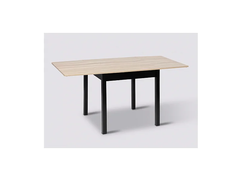 Table à manger extensible à rabat 2 à 6 places - Longueur 80-152 x Largeur 80 x hauteur 75 cm