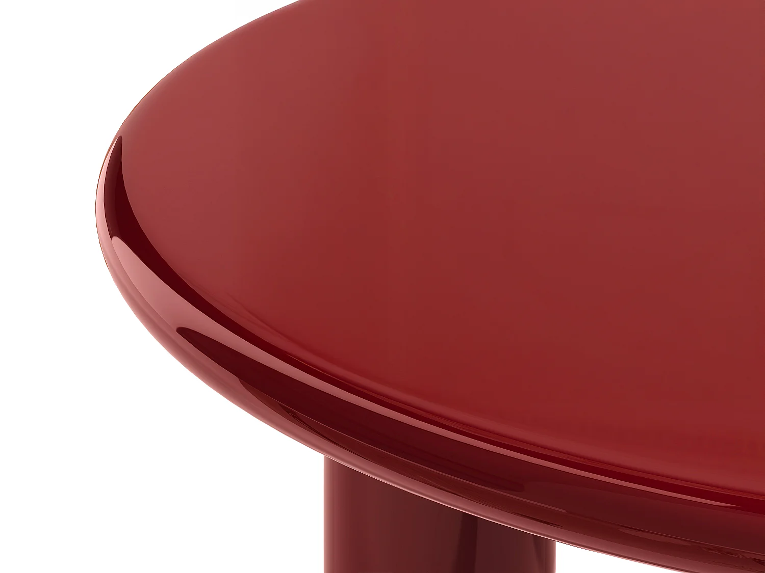 Salontafel van MDF - Rood gelakt - BENESA