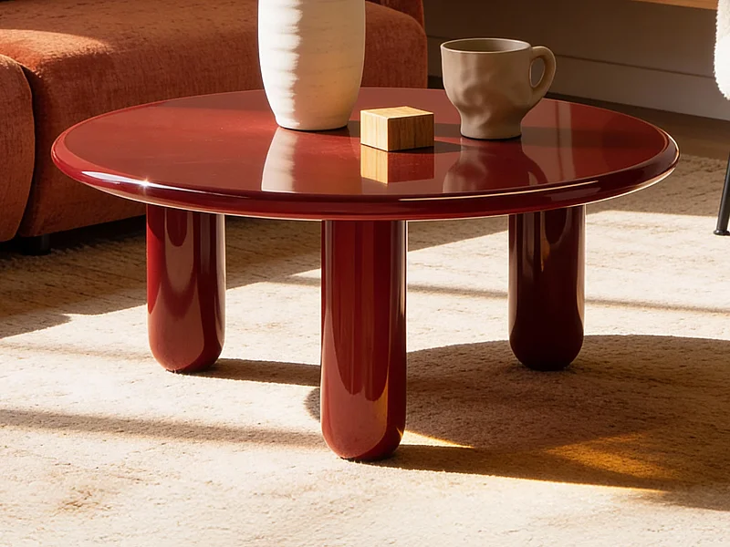 Salontafel van MDF - Rood gelakt - BENESA