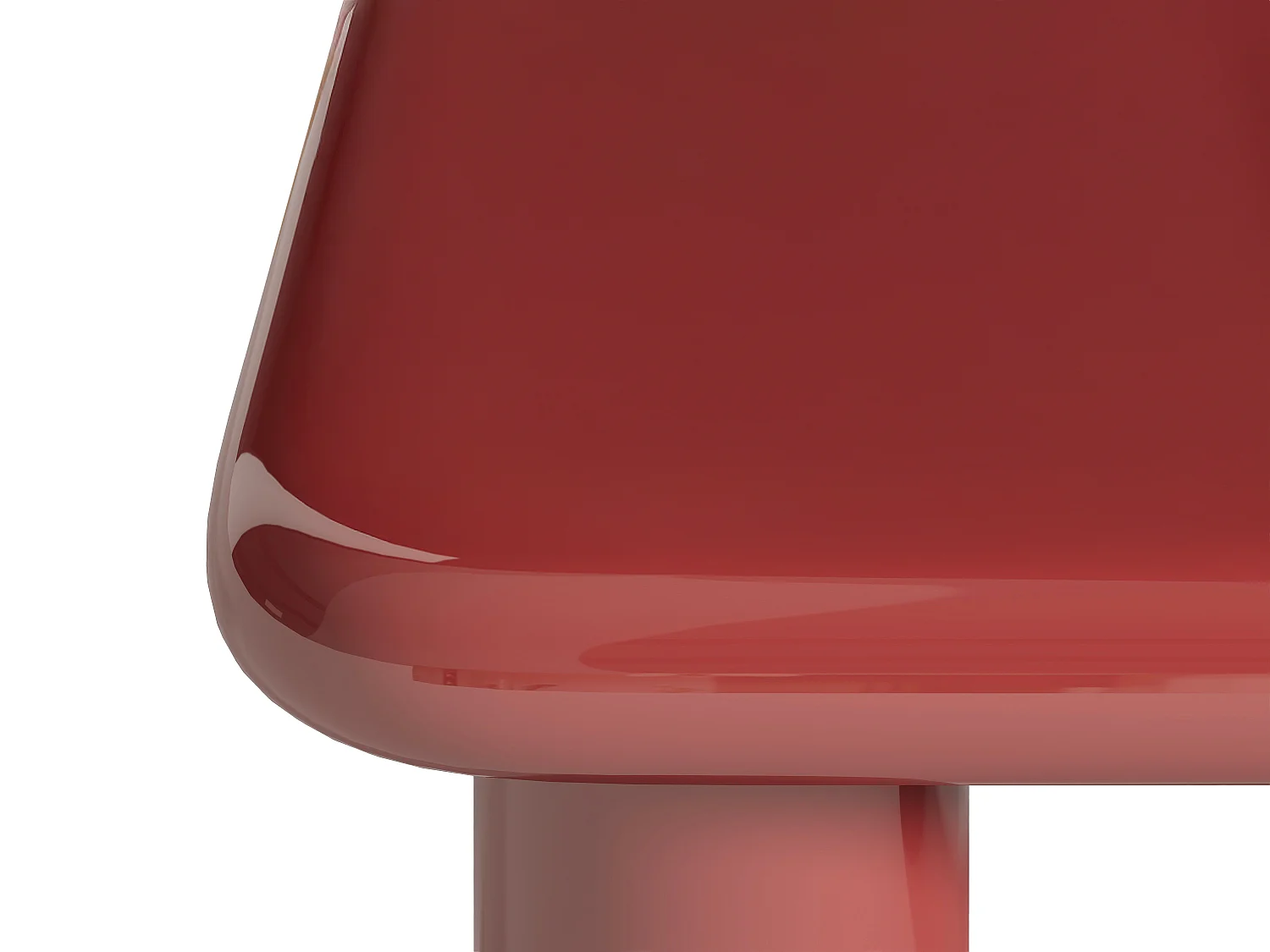 Salontafel van MDF - Gelakt bordeauxrood - TAMISDA