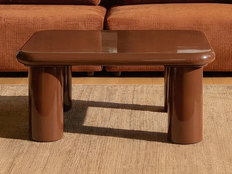 Salontafel van MDF - Gelakt bordeauxrood - TAMISDA