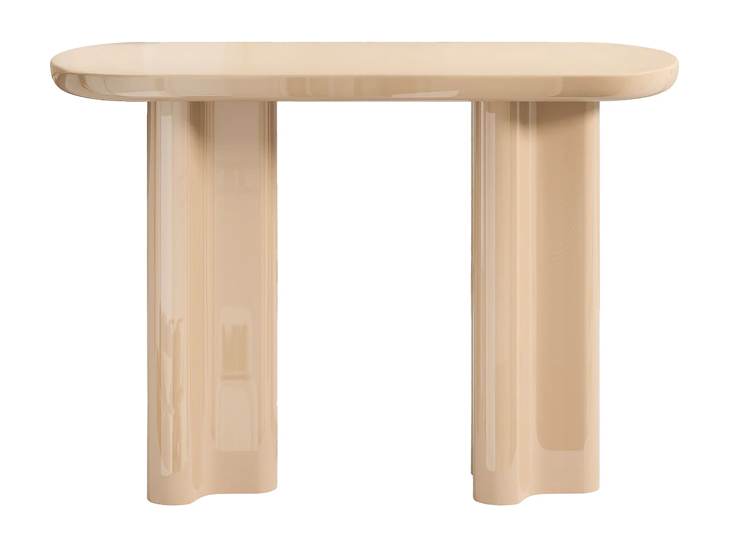 Console en MDF - Beige laqué - LESONA