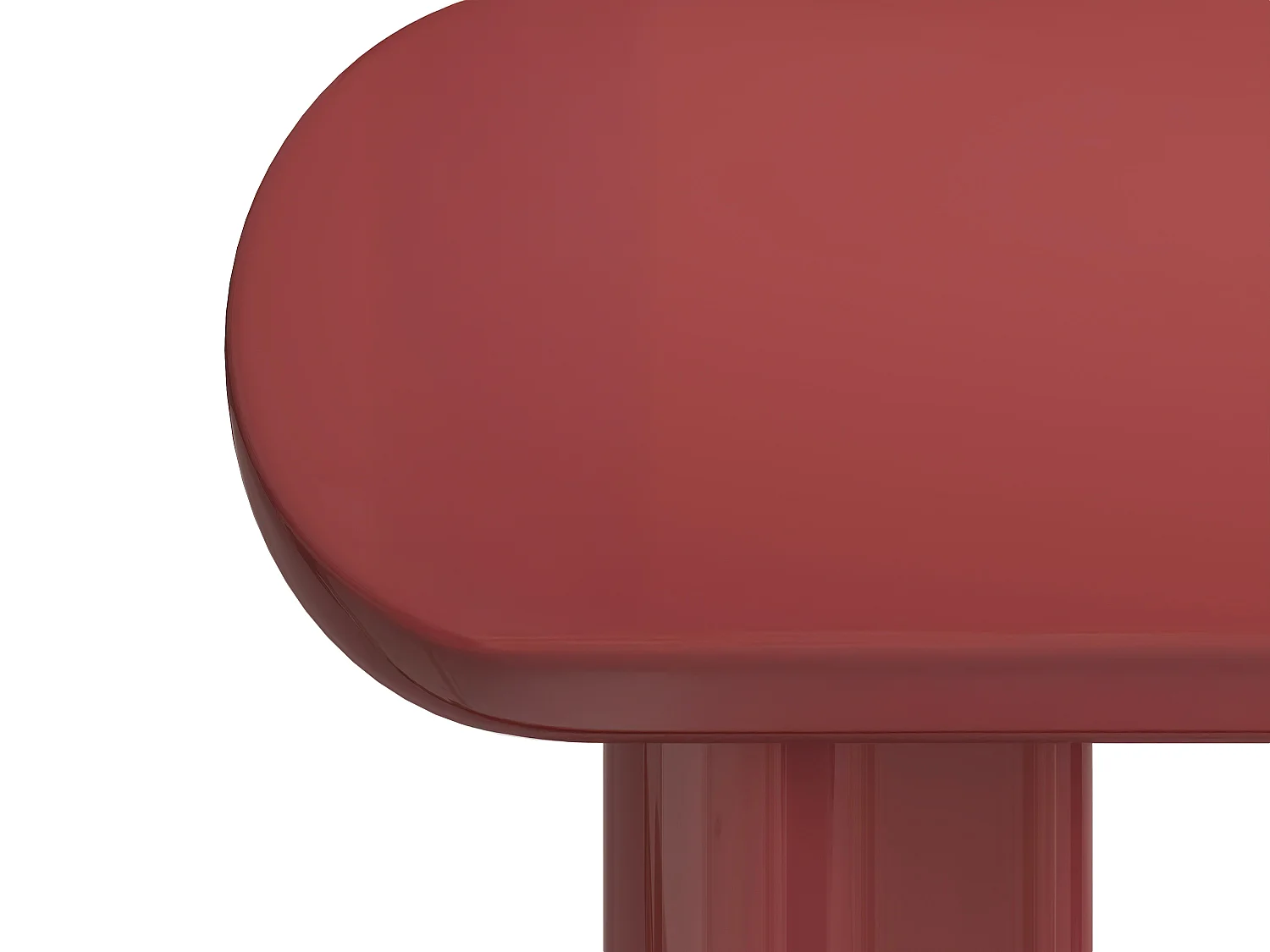 Consoletafel van MDF - Gelakt bordeaux - LESONA