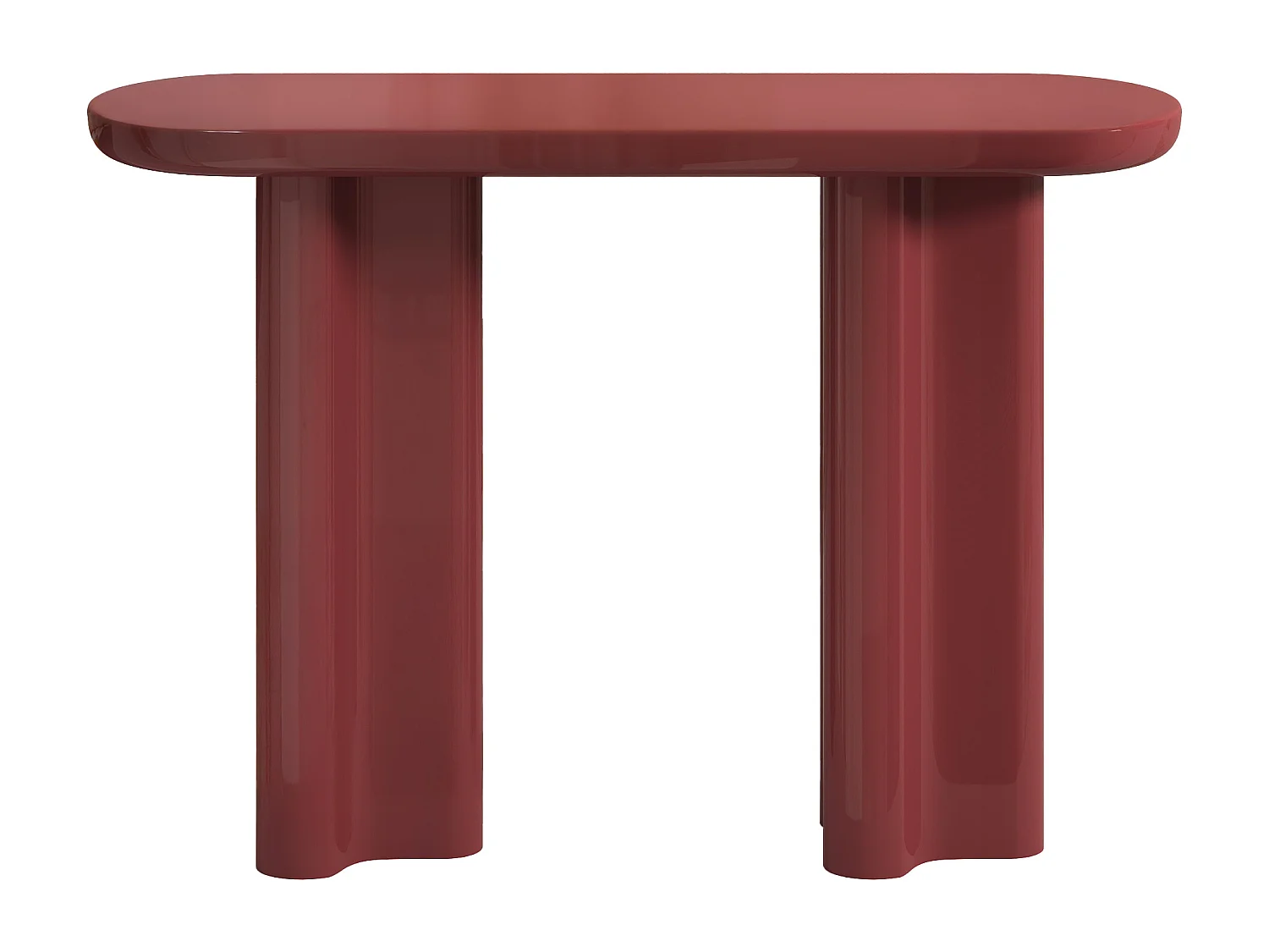 Consoletafel van MDF - Gelakt bordeaux - LESONA